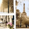 Paris Metropolitan Decor Artwork - 6 Piece Wall Canvas Painting
