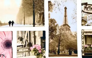Paris Metropolitan Decor Artwork - 6 Piece Wall Canvas Painting