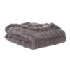 Berkshire Collection Faux Fur Plush Throw Blanket - 60"x70"- Gray - Image 3