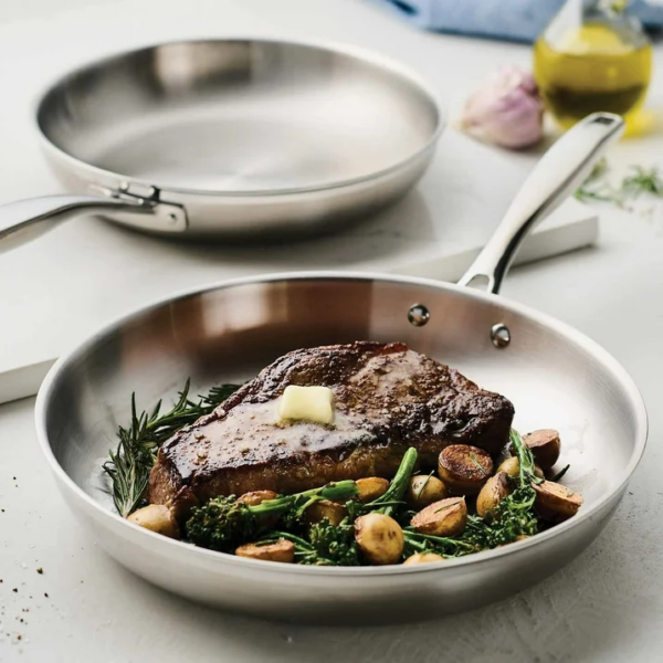 Tramontina Tri-Ply Clad Skrillet Frying Pan, Set of 2