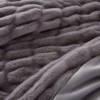 Berkshire Collection Faux Fur Plush Throw Blanket - 60"x70"- Gray - Image 5