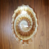 Hand Decorated Glitter Glazed Gold Glass Bowl