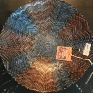 Turkish Delights Hand Decorated Bowl - Silver