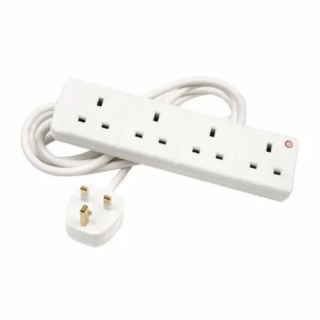 Elpine 4 Way 2m Socket Extension With Neon