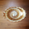 Hand Decorated Glitter Glazed Gold Glass Bowl - Image 3