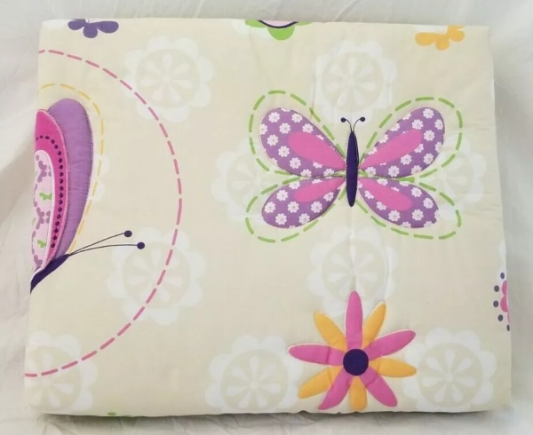 Flutter Reversible 4 Piece Baby Crib Bedding Set - Image 6