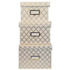 3pc Artisan Desk Storage Organization Set -beige
