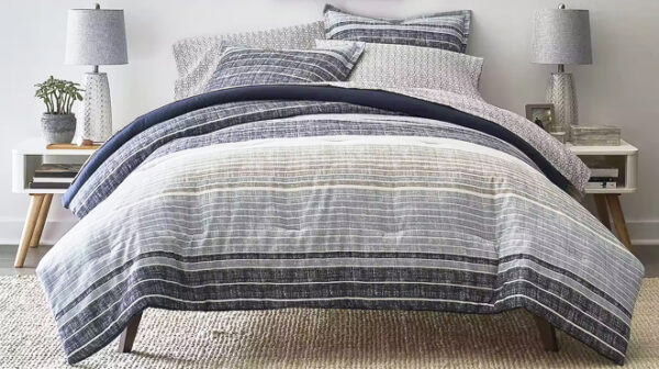 Home Expressions Mercer Stripes 7pc Bedding Set With Sheets - Image 4