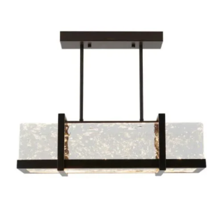 Artika Melted Ice Pendant Led Ceiling Light Fixture, Brown