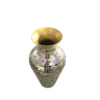 Decorshore Mirrored Mosaic Decorative Crackle Glass Vase - Image 3