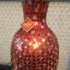 Decorative Mosaic Floor Vase With Glass Mosaic - Image 4