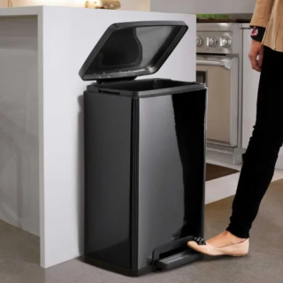 Tramontina Step Trash Can - Charcoal - 49.2ltr