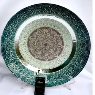 Akcam Silverina Turkey Decorative Bowl -Silver
