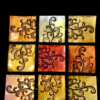 Metal Wall Sculpture Decoration - 9pcs - Image 3