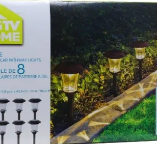 Hgtv Home 8 Pieces LED Solar Path Lights