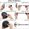 Hgtv Home 8 Pieces LED Solar Path Lights - Image 3
