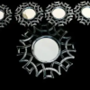 Stratton Home Burst Decorative Wall Mirror - Bronze - 5 Piece - Image 3