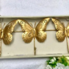 Garden Butterfly Metal Wall Hanging Decoration - Gold