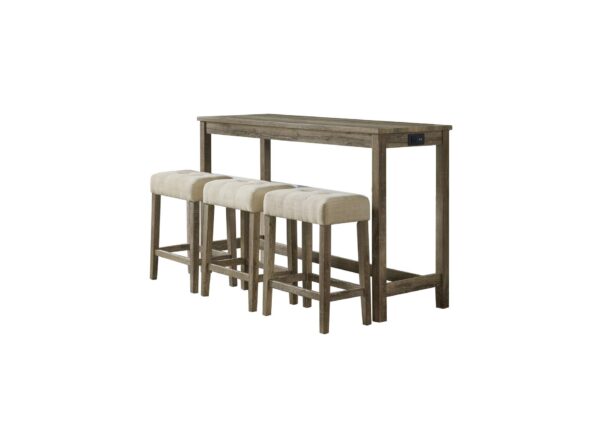 Oak Lawn Bar Table And Three Stools - Image 3