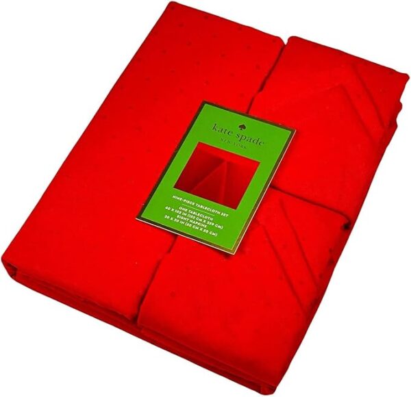 Kate Spade 9pc Table Cloth Set - Red