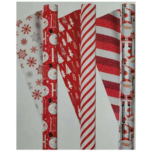 Kirkland Signature Double Sided 4 Roll Christmas Gift Wrap - Image 3