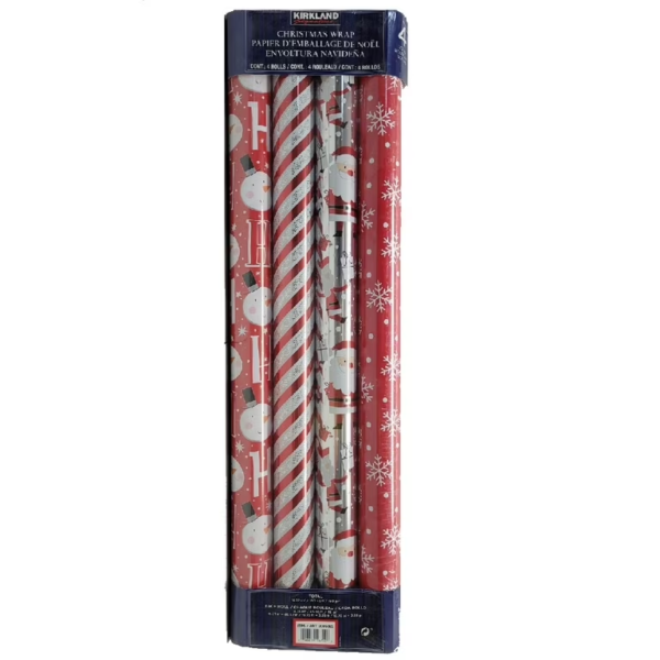Kirkland Signature Double Sided 4 Roll Christmas Gift Wrap