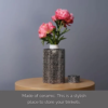 Mikasa Black & White Crackle Ceramic Canister - Image 4