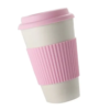 Biodegradable Bamboo Fiber Travel Cup - Pink - Image 3