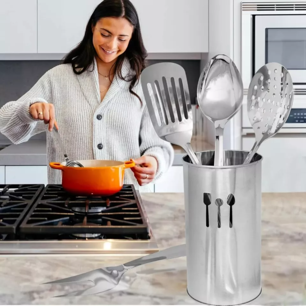 Prima 6pc Stainless Steel Kitchen Cooking Tool Utensil Set - Image 2