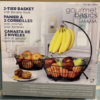Gourmet Basics By Mikasa Cherie 2-tier Basket With Banana Hook - Image 2