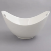 White Porcelain Curved Bowl With Cut Outs - 1.5 Qt - Image 2