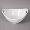 White Porcelain Curved Bowl With Cut Outs - 1.5 Qt - Image 3