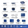 GraniteStone 20pc Non Stick Diamond Cookware & Bakeware Set - Image 5