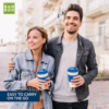 Biodegradable Bamboo Fiber Travel Cup - Black - Image 3