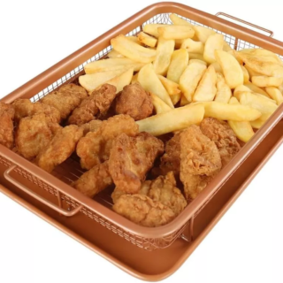 Copper Crisper Baking Tray Set (Baking Tray & Crisping Basket)