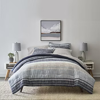 Home Expressions Mercer Stripes 7pc Bedding Set With Sheets