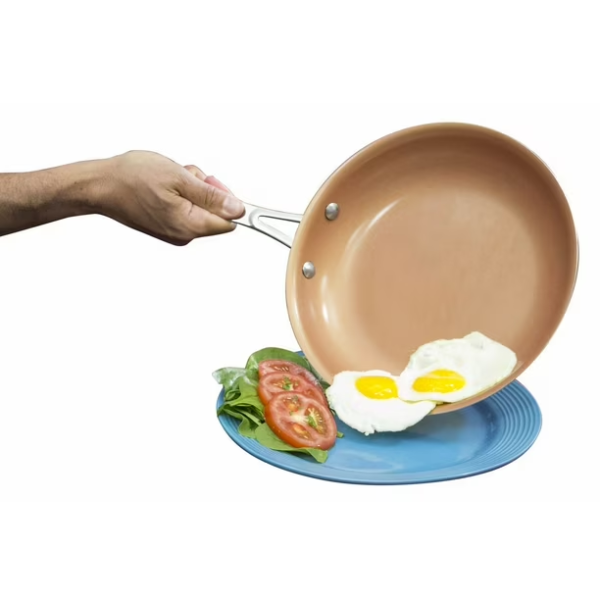 Gotham Steel 2pc Hard Anodized Non-Stick Fry Pan Set - Image 5