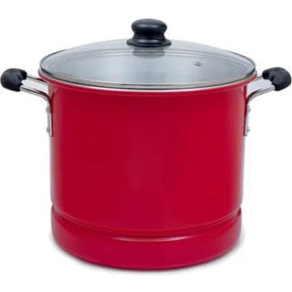 Imusa 16qt Steamer Stock Pot With Glass Lid