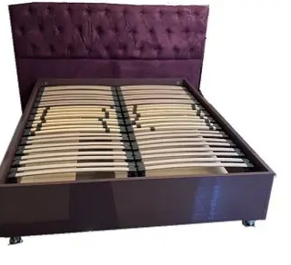 Florence King Sized Bed Frame With Full Upholstered Head Board