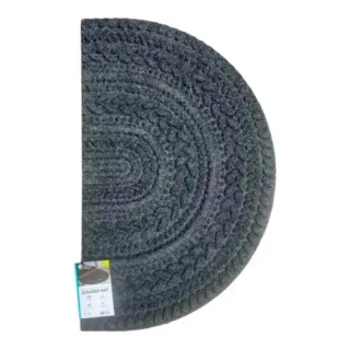 Apache Mills Heavy Duty Half Round Antimicrobial Scraper Mat - 24 x 39