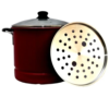 Imusa 16qt Steamer Stock Pot With Glass Lid - Image 3