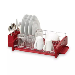 KitchenAid 3-Piece Dish Drying Rack - Red