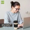 Biodegradable Bamboo Fiber Travel Cup - Black - Image 3