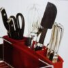 KitchenAid 3-Piece Dish Drying Rack Set - Red - Image 5