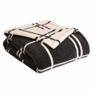 Life Comfort Reversible Sherpa Fleece Throw Blanket