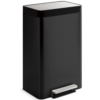 KOHLER 47L Step Trash Can - Black Stainless
