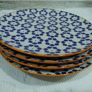 Tesco Set Of 4 Kenza Dinner Plates