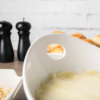 White Porcelain Curved Bowl With Cut Outs - 1.5 Qt - Image 8