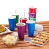 Jia Wei 8pc Party Cup Set With Straws - Image 4