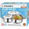 Prima Stainless Steel Double Wall Hot Pot Casserole Set - Image 3